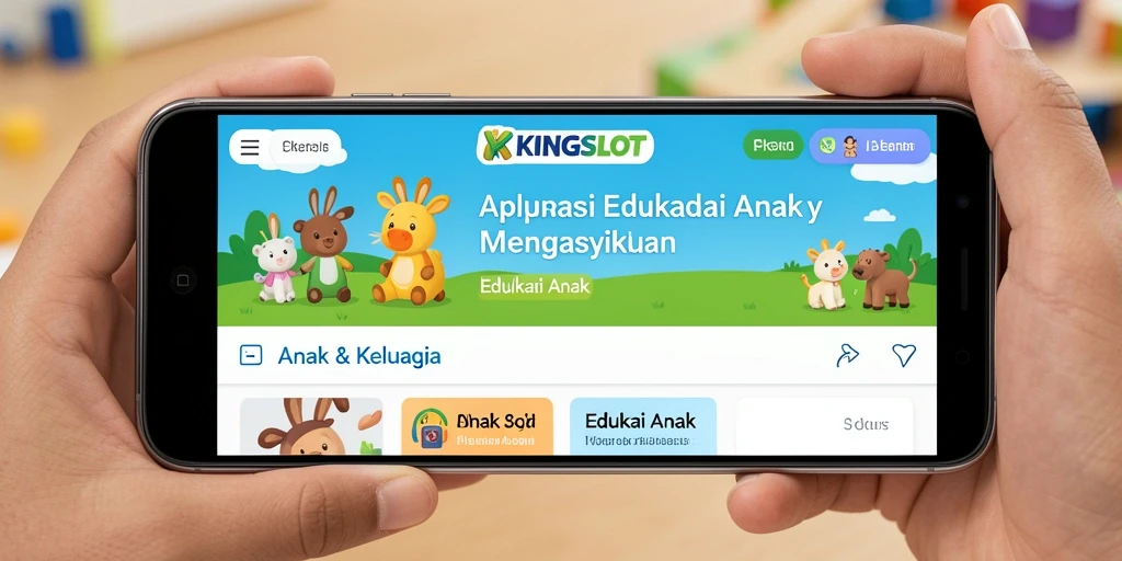 Antarmuka aplikasi KINGSLOT yang menarik dan edukatif