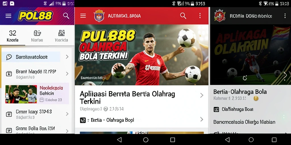 Antarmuka POL88 yang modern dan mudah digunakan untuk berita olahraga bola.
