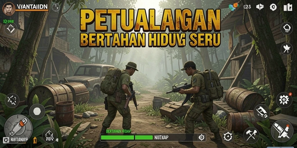 Tampilan antarmuka VANTAIDN yang memukau dan menantang.